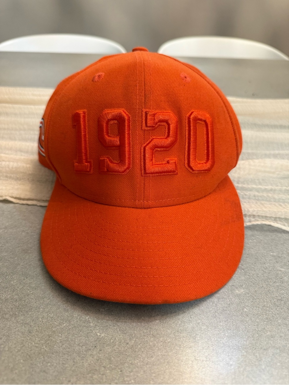 9fifty Orange 1920 Embroidered Snapback Hat